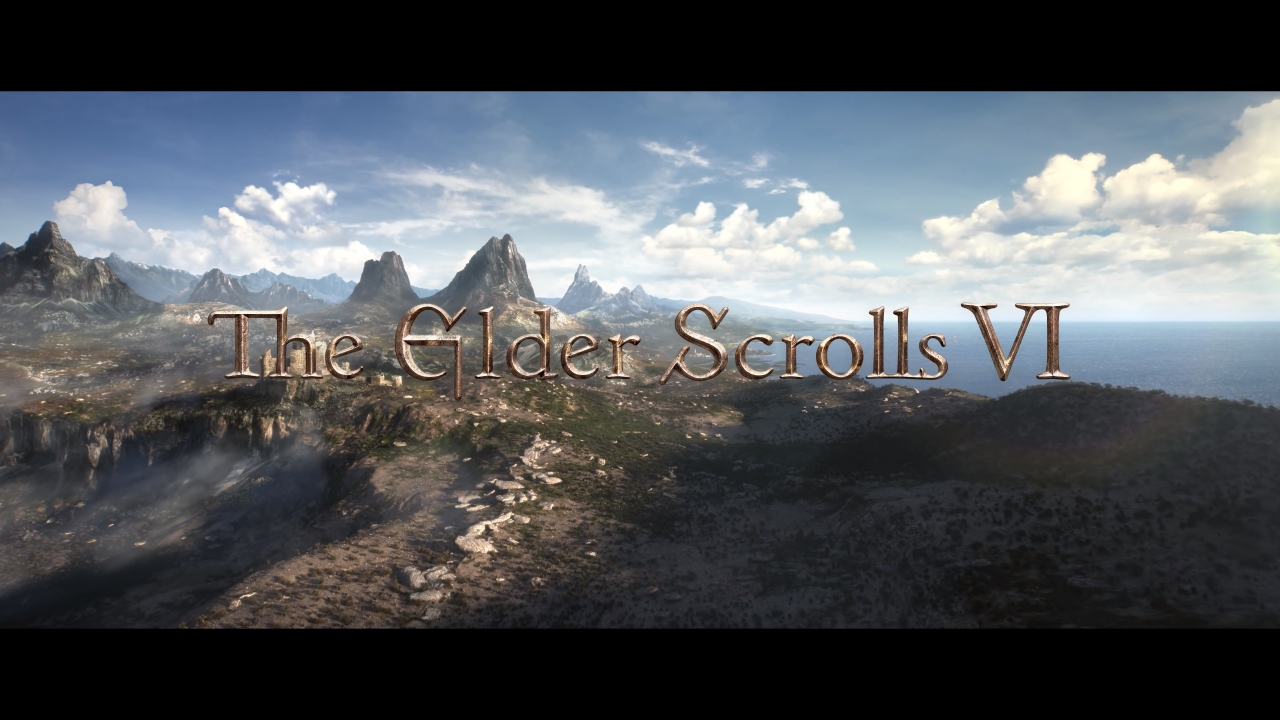 A logo from the 2018 teaser for The Elder Scrolls VI.