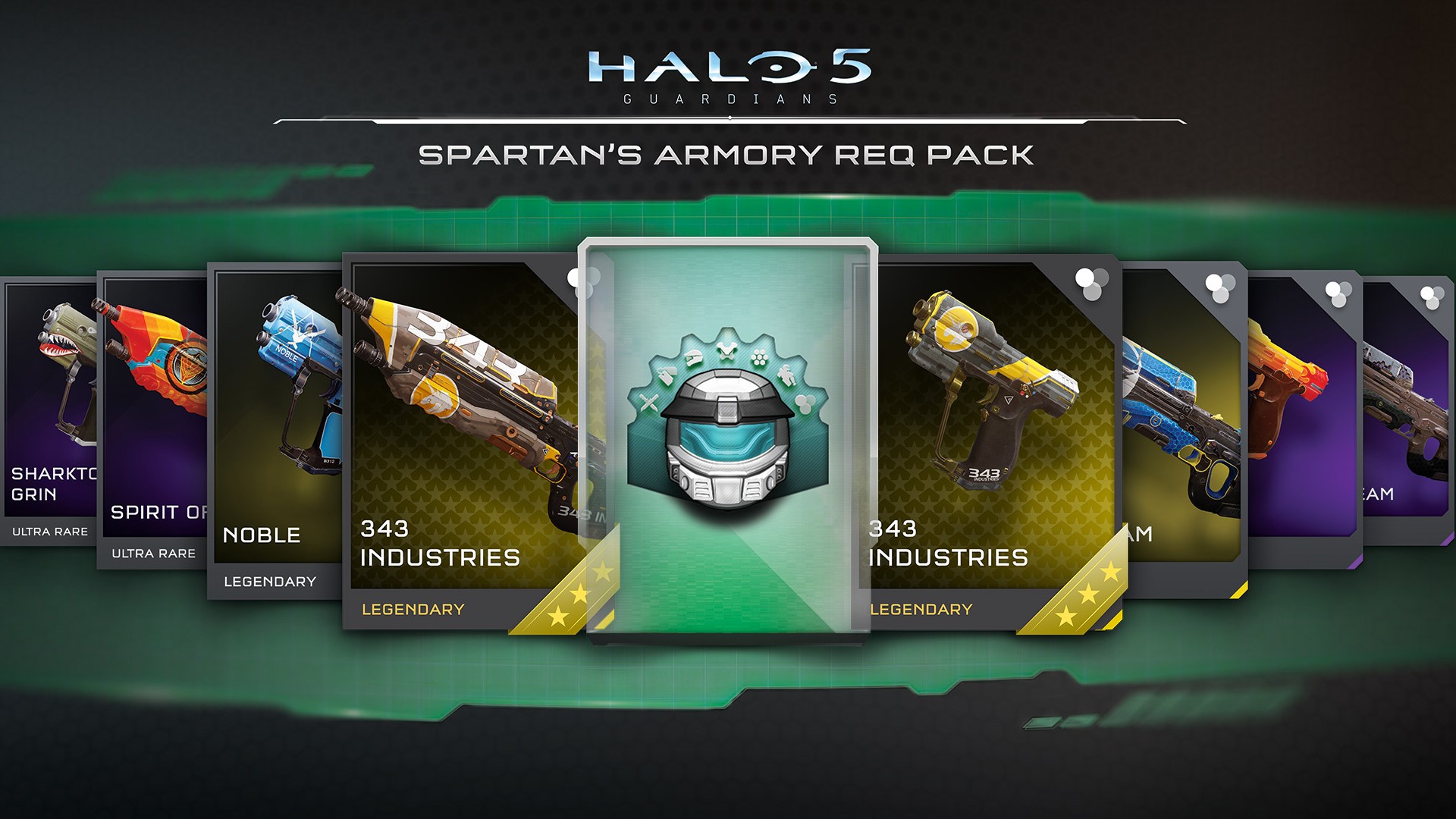 A promotional image for one of Halo 5's various REQ Packs.