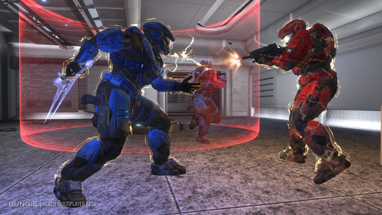 A screenshot from Halo Reach's multiplayer beta.