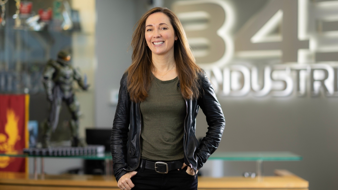 A picture of studio head Bonnie Ross at the 343 Industries offices.