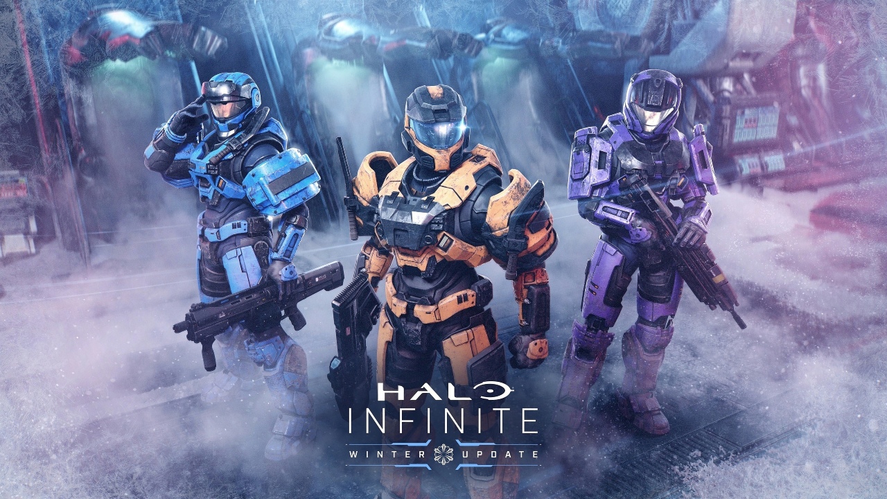 Promotional art from the Winter Update for Halo Infinite.