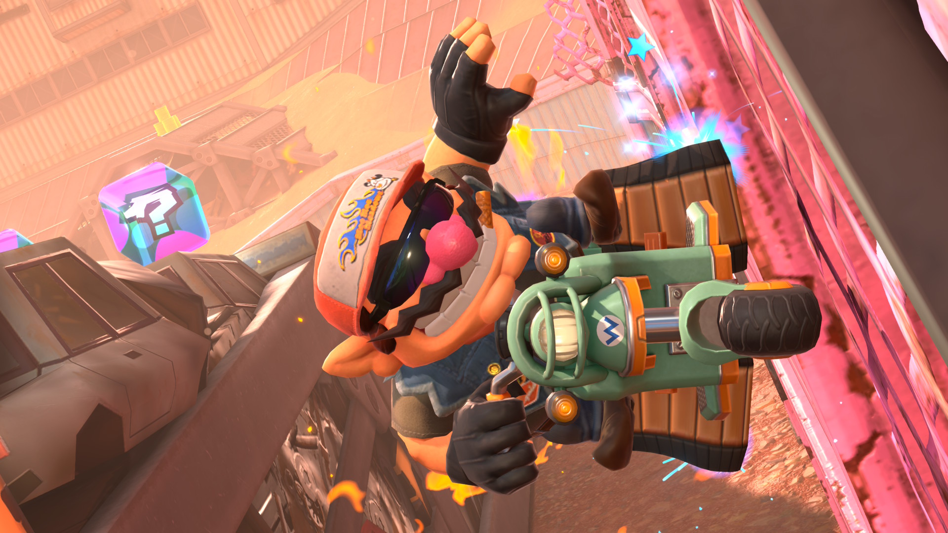 A screenshot from Mario Kart World.