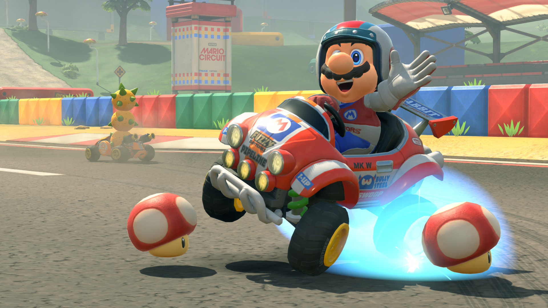 A screenshot from Mario Kart World.