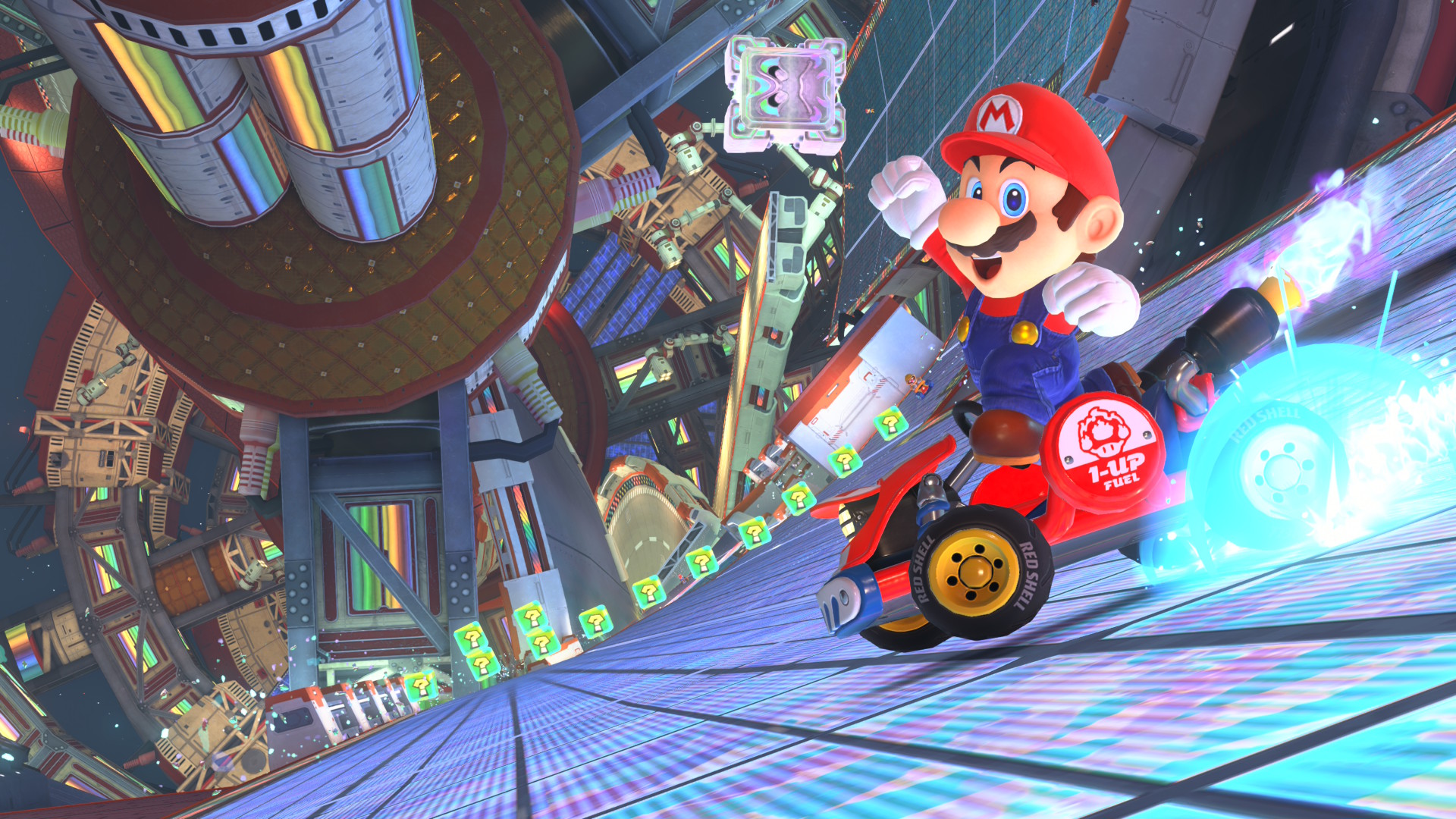 A screenshot from Mario Kart World.