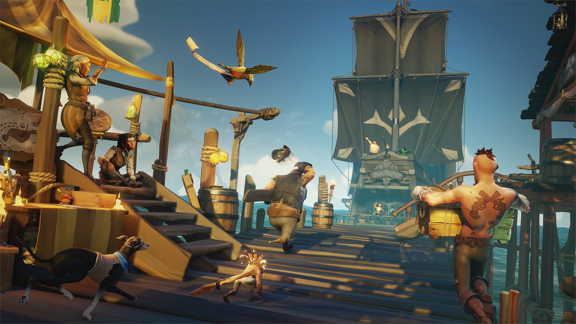 A promotional shot for Sea of Thieves.