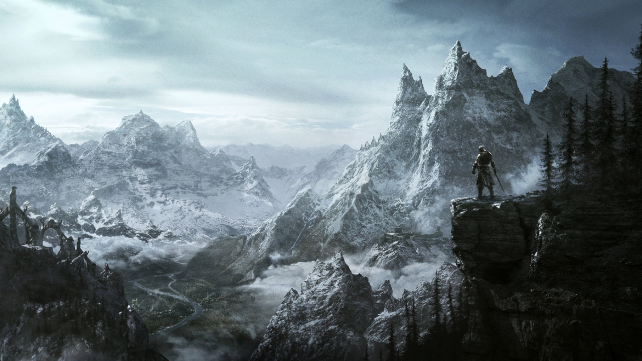 Promotional art for The Elder Scrolls V: Skyrim.