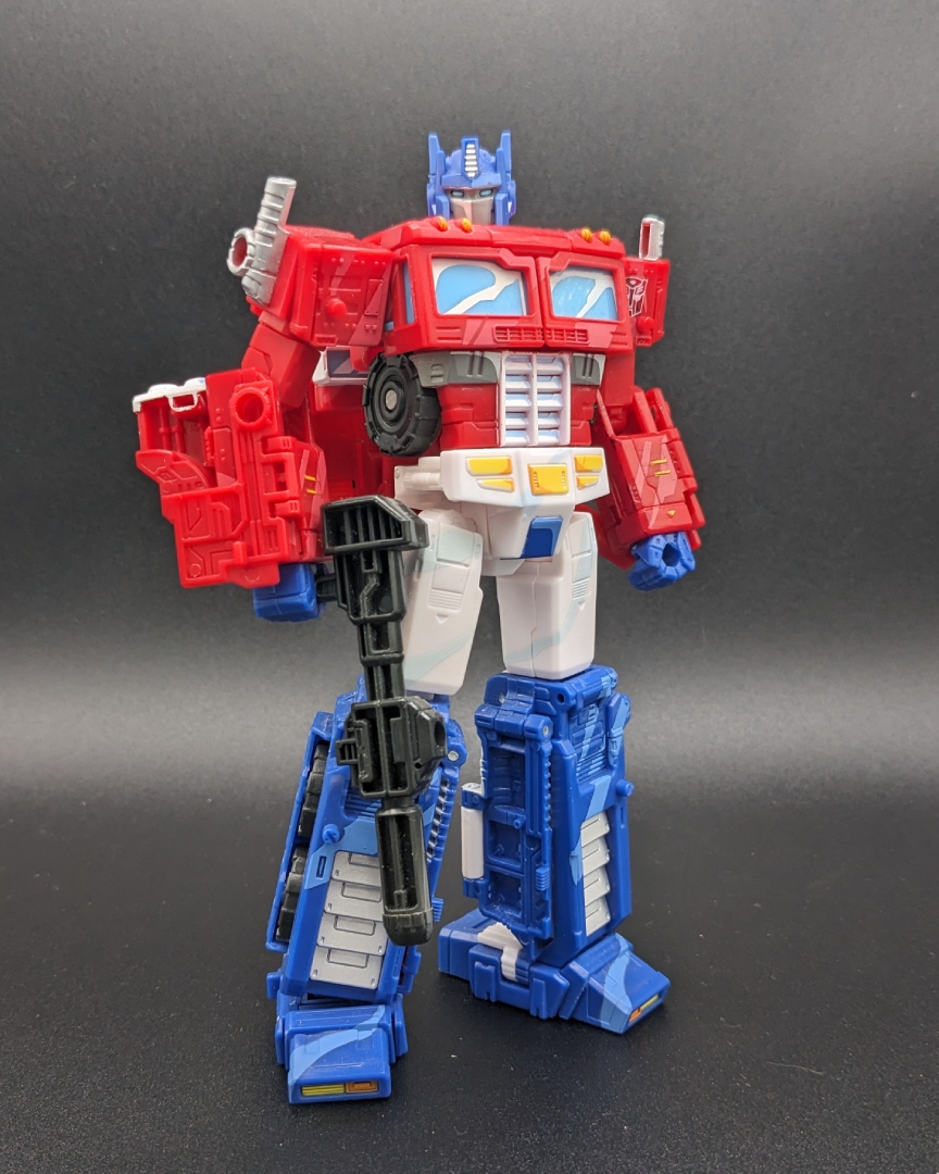 A picture of Classic Animation Optimus Prime in robot mode.