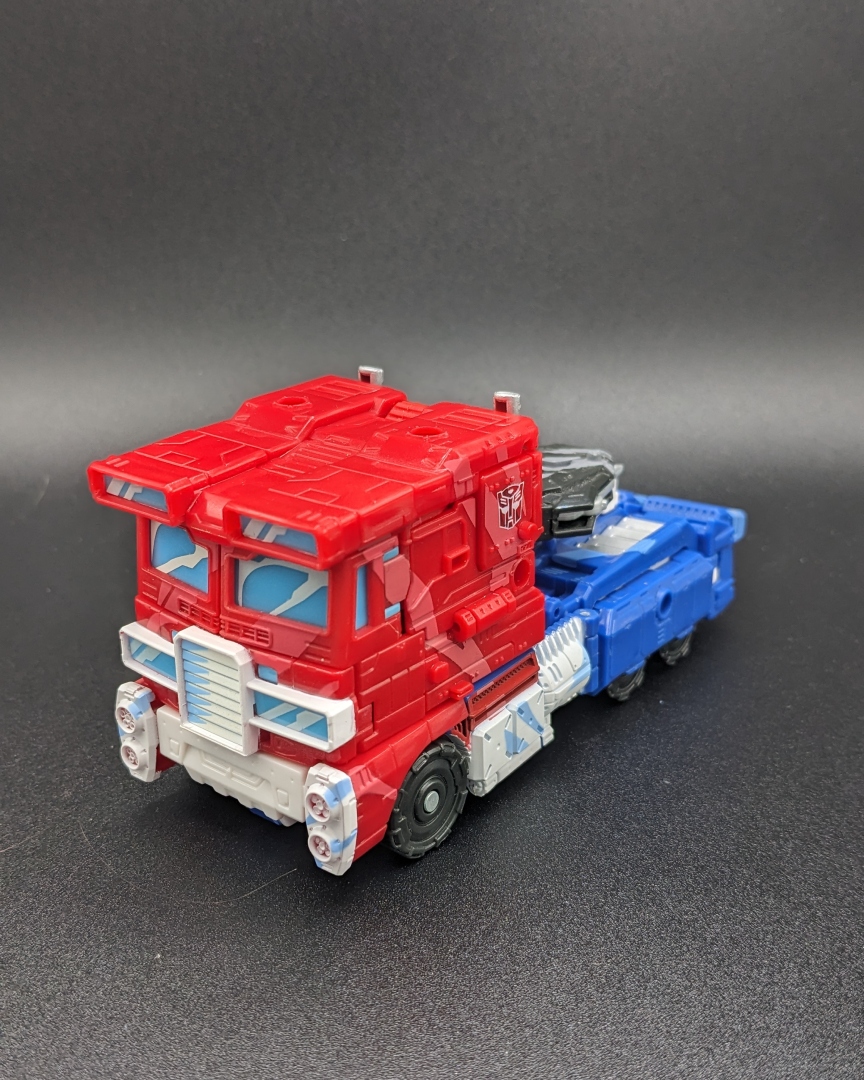 A picture of Classic Animation Optimus Prime in vehicle mode.