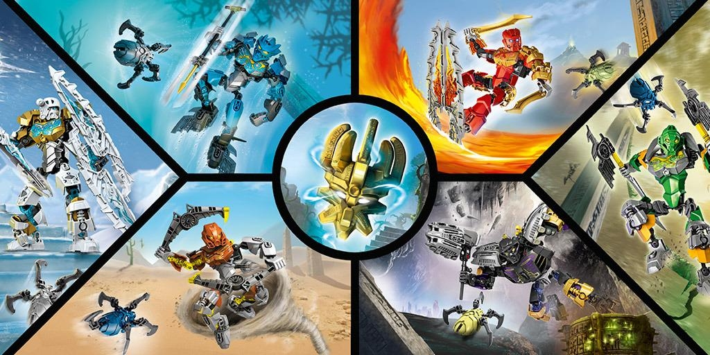 Promotional renderings of the 2015 'Master' Toa sets.