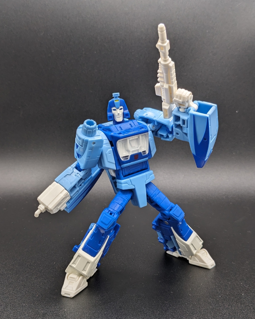 A picture of Blurr in robot mode.