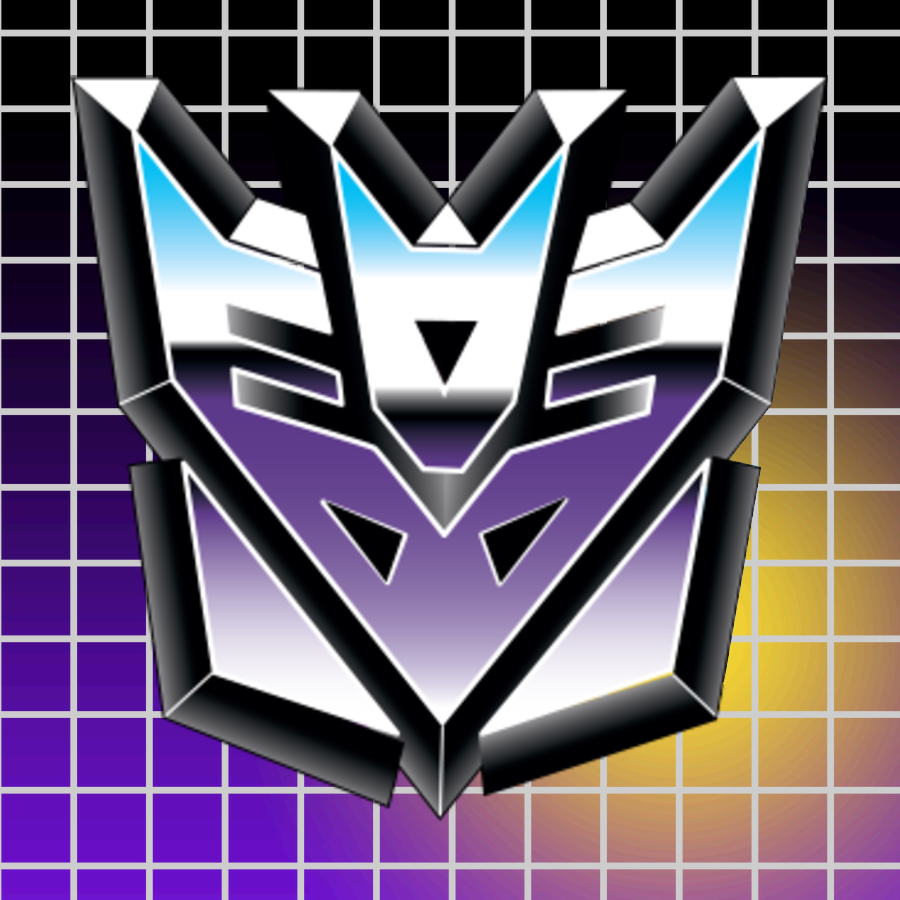 A thumbnail featuring the Decepticon insignia, meant to replicate classic Transformers packaging design.