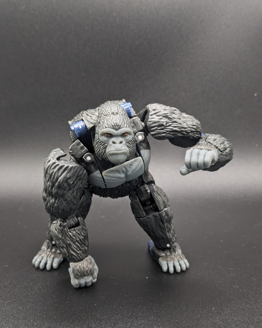 A picture of Optimus Primal in beast mode.