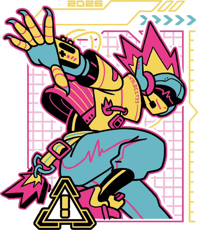 A promotional graphic for Awesome Games Done Quick 2026, featured on the event's shirts and banners.