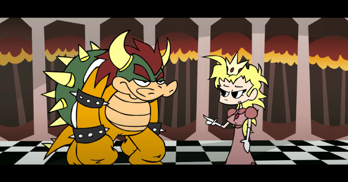Bowser and Peach dialogue
