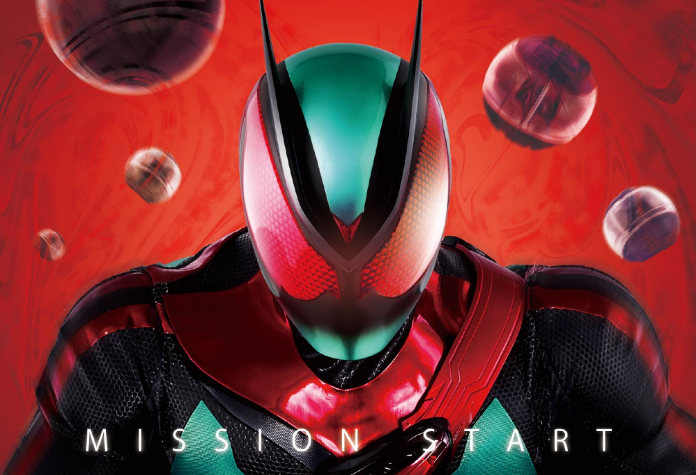 i'm always comparing things to Kamen Rider Birth, so it's a miracle that it makes even a little bit of sense this time! nobody's looking at me funny in the Old Navy when i look at the bouncy ball machine and go CATERPILLAR LEG A head-on shot of Kamen Rider Birth from Kamen Rider OOO.