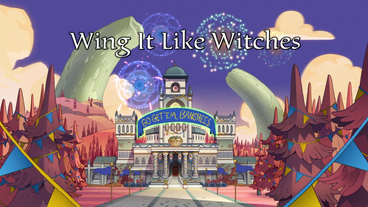 The 'title card' from Wing It Like Witches.