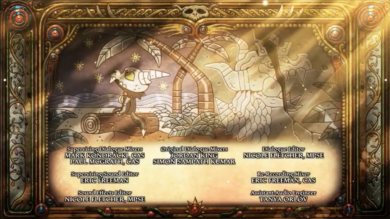 A screenshot from the second season end credits for The Owl House.